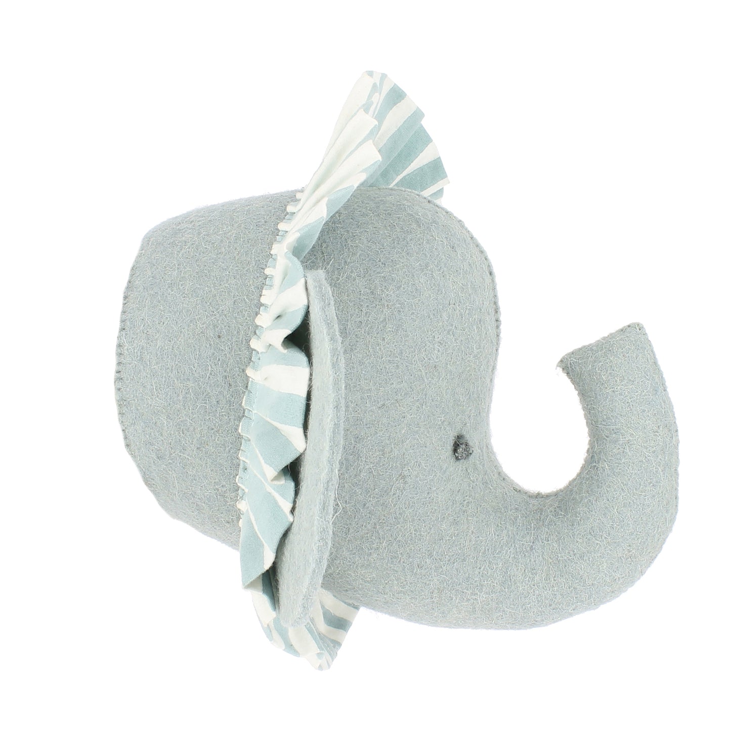 Elephant with Vintage Ruff Head Mini - Blue
