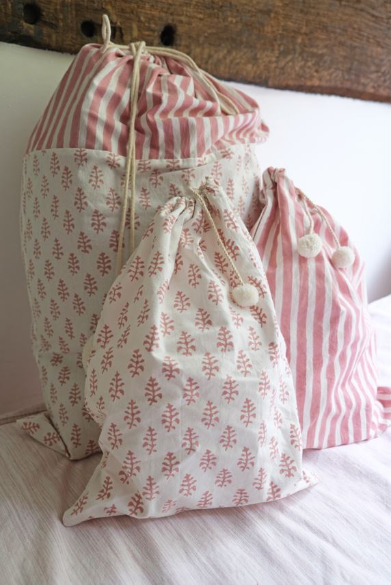 Leaf Drawerstring Bag - Mixed Colours