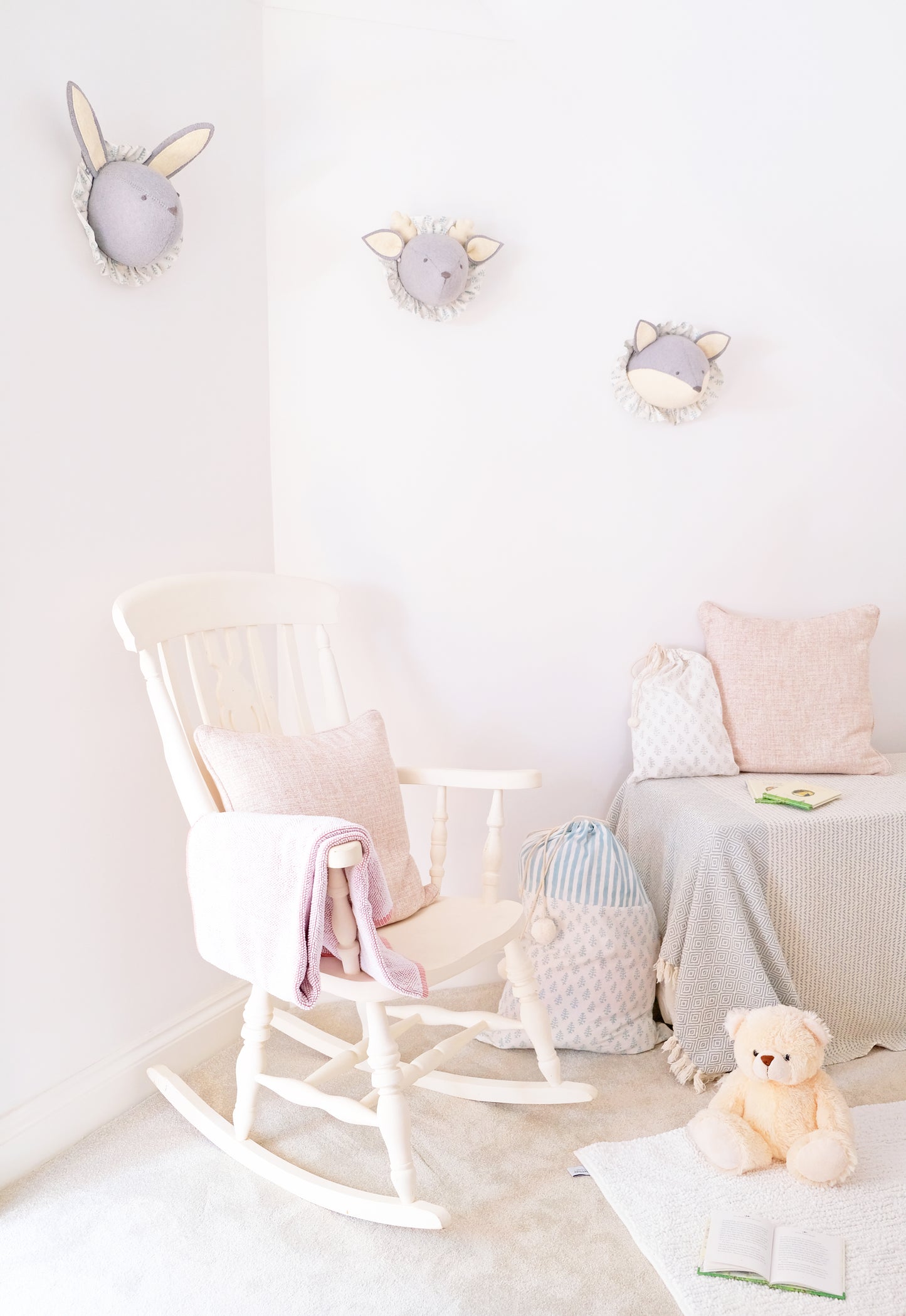 Baby Fox with Vintage Ruff Head Mini - Blue