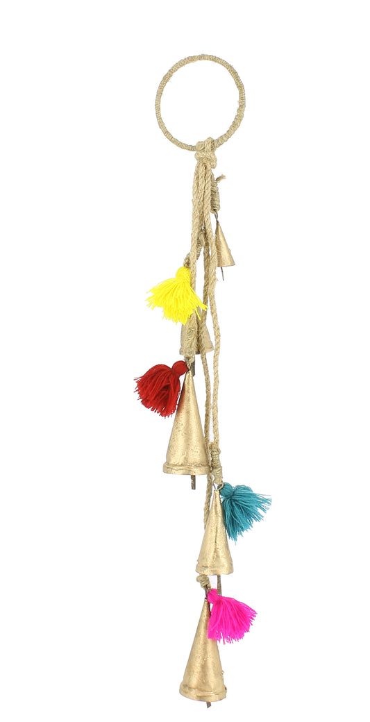 Bell Hanger with Mixed Bright Tassels
