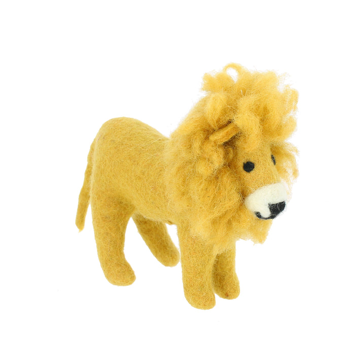 Felt Lion Shelf Decoration Fiona Walker England
