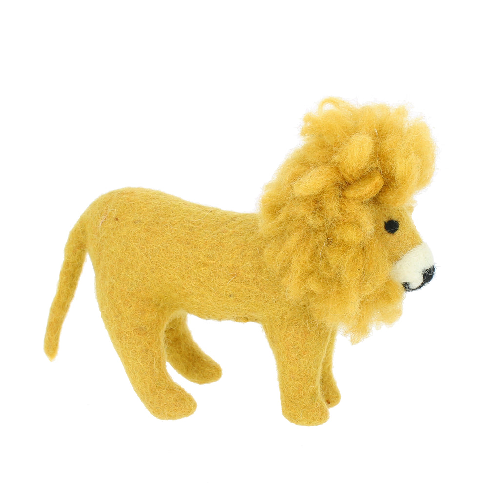 Felt Lion Shelf Decoration Fiona Walker England