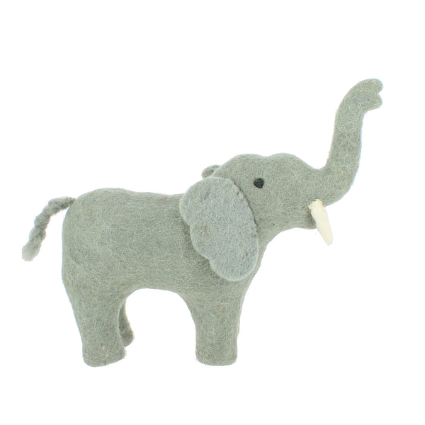 Felt Elephant Shelf Decoration Fiona Walker England