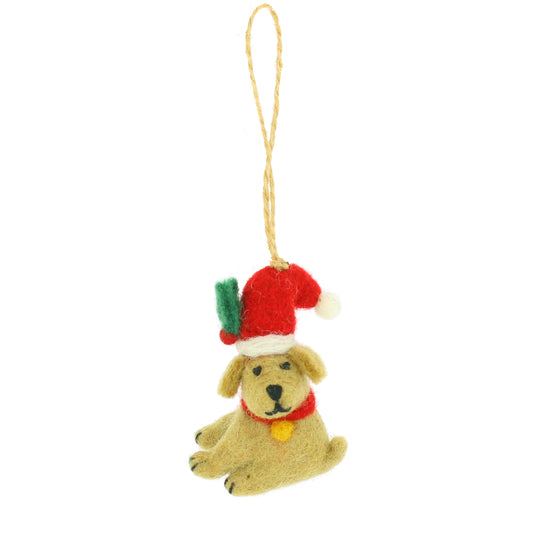 Christmas Labrador Hanging Decoration