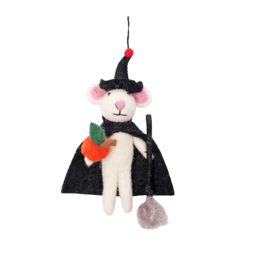 Halloween Mouse Witch Hanging Decoration
