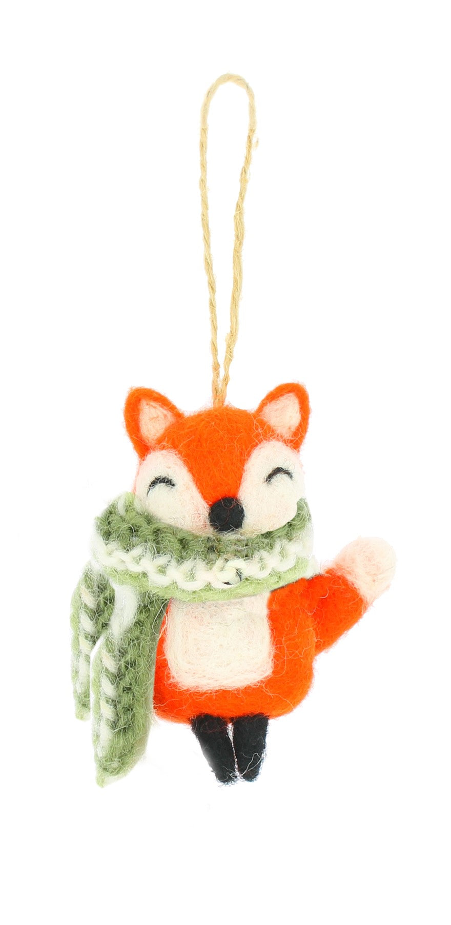 Fox with Scarf Hanging Decoration