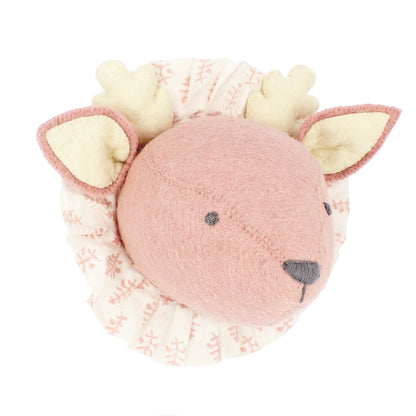 Baby Deer with Vintage Ruff Head Mini - Pink