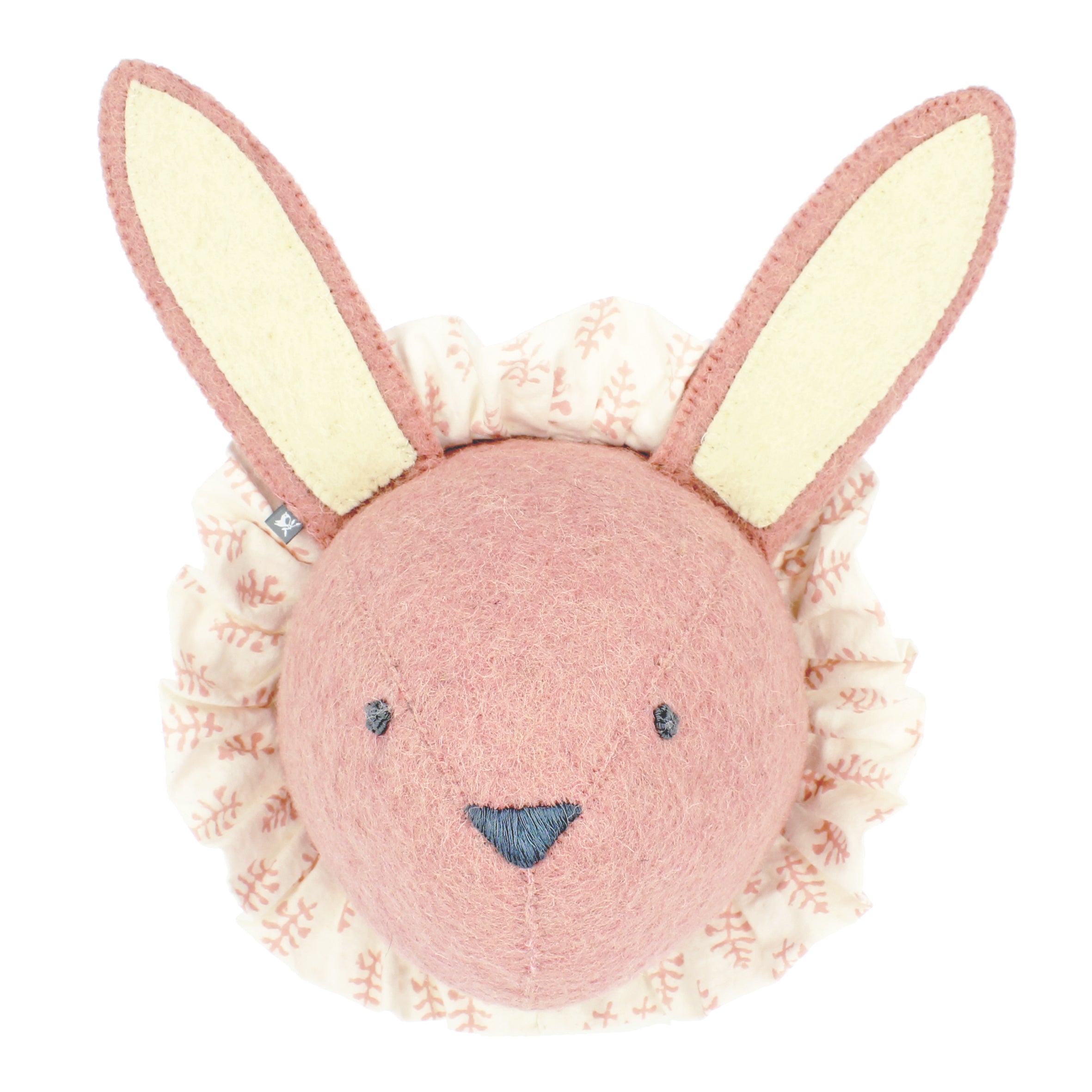 Baby Rabbit with Vintage Ruff Head Mini - Pink – Fiona Walker England