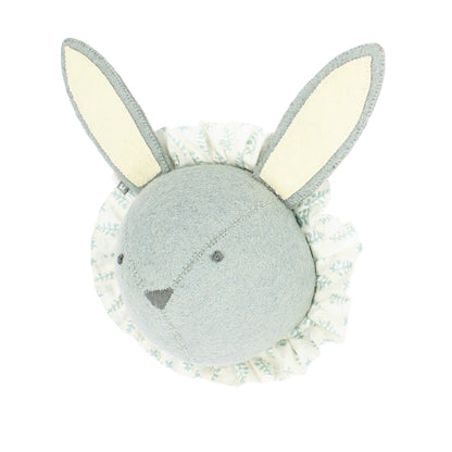 Baby Rabbit with Vintage Ruff Head Mini - Blue