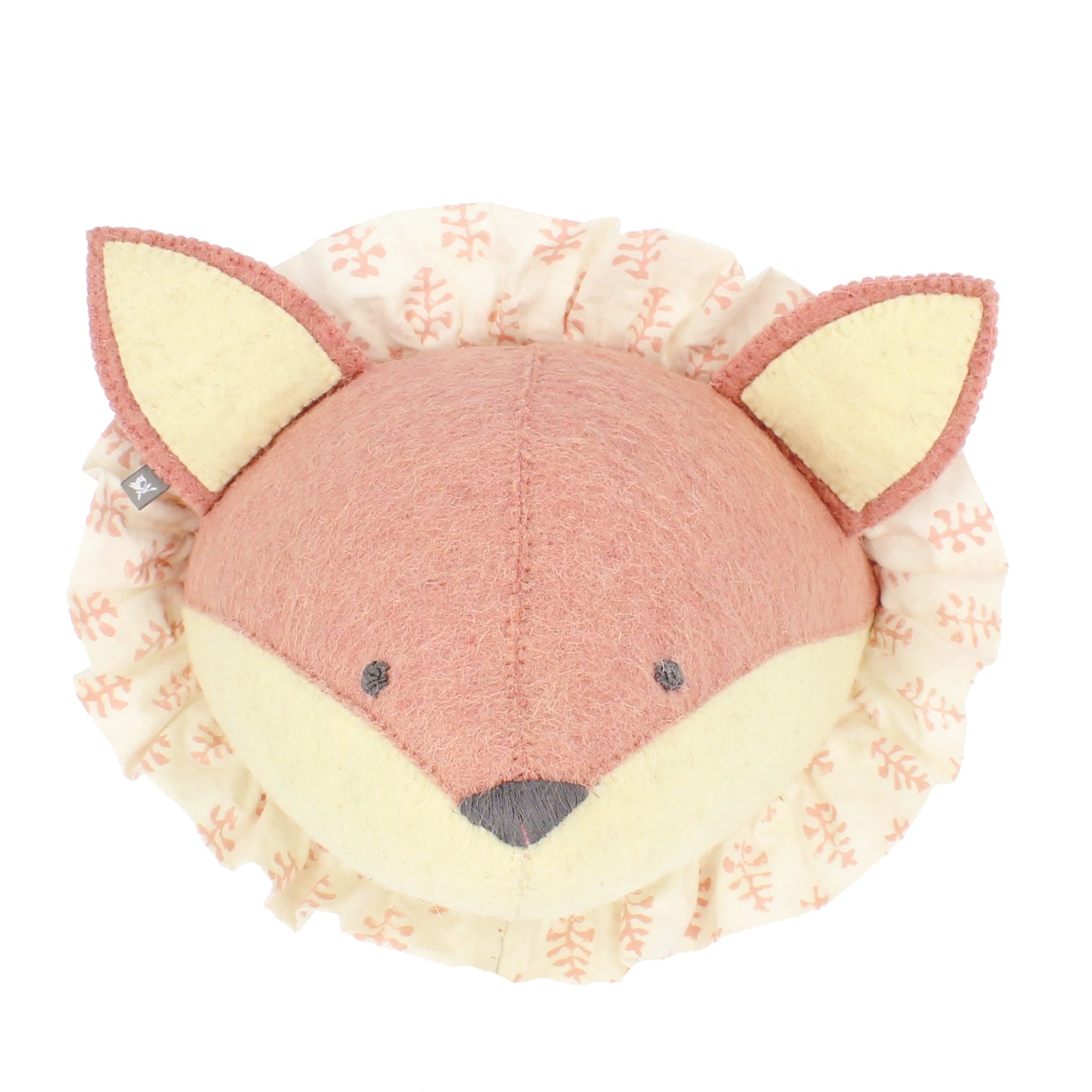 Baby Fox with Vintage Ruff Head Mini - Pink