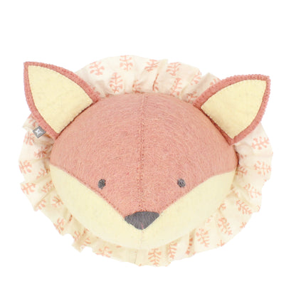 Baby Fox with Vintage Ruff Head Mini - Pink
