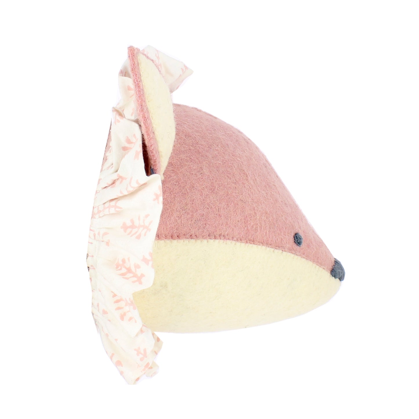 Baby Fox with Vintage Ruff Head Mini - Pink