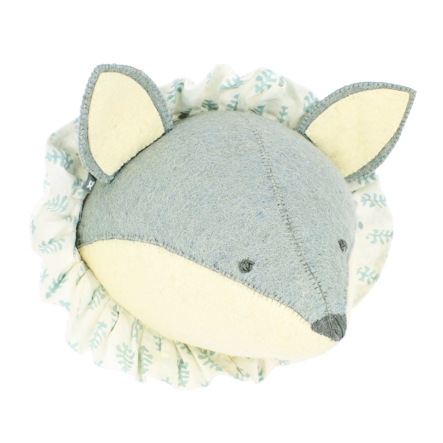 Baby Fox with Vintage Ruff Head Mini - Blue