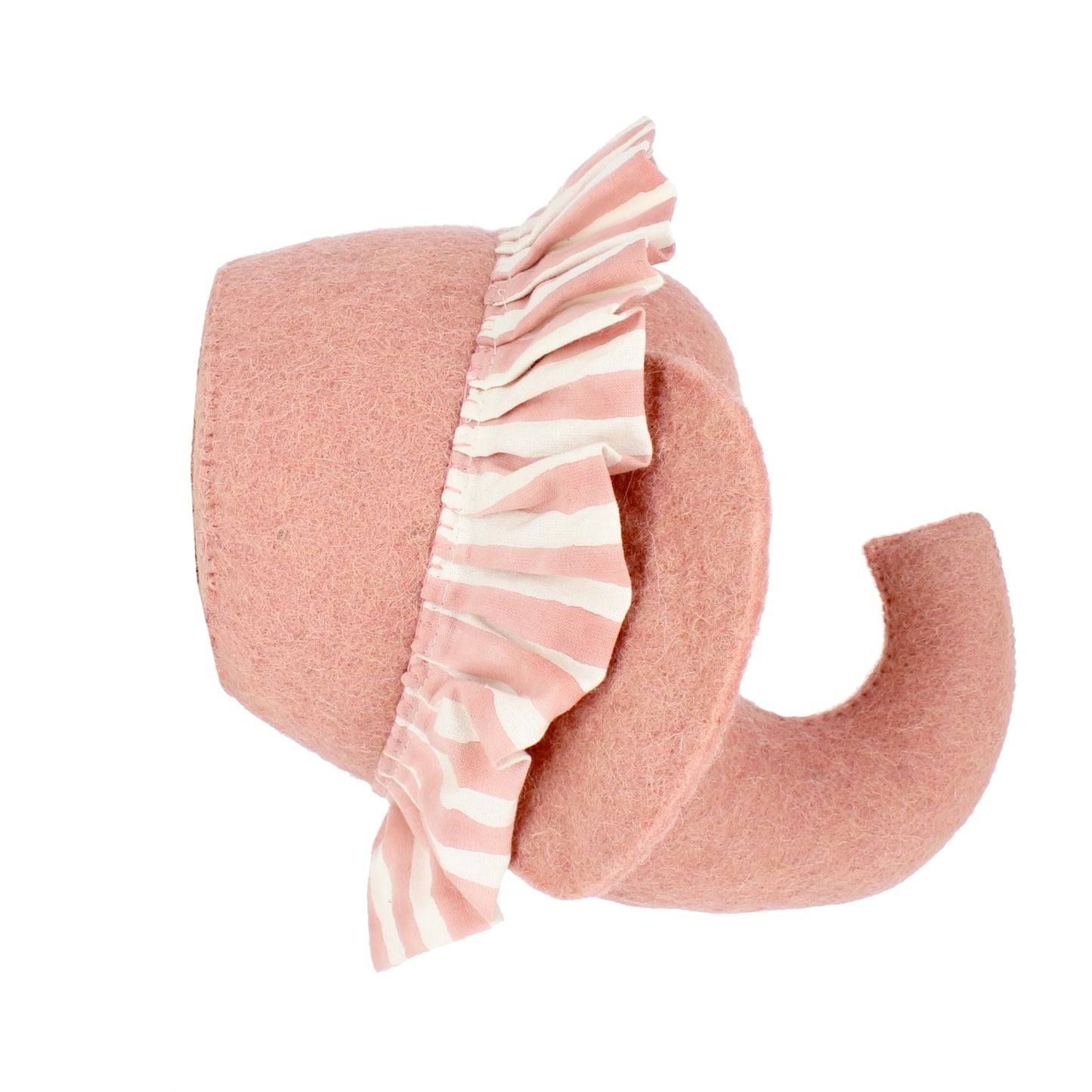 Elephant with Vintage Ruff Head Mini - Pink