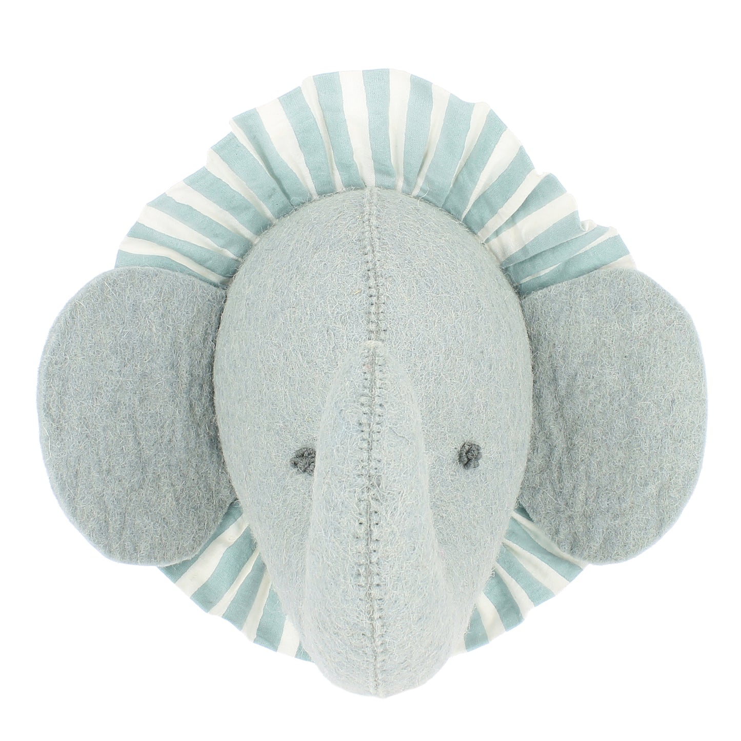 Elephant with Vintage Ruff Head Mini - Blue