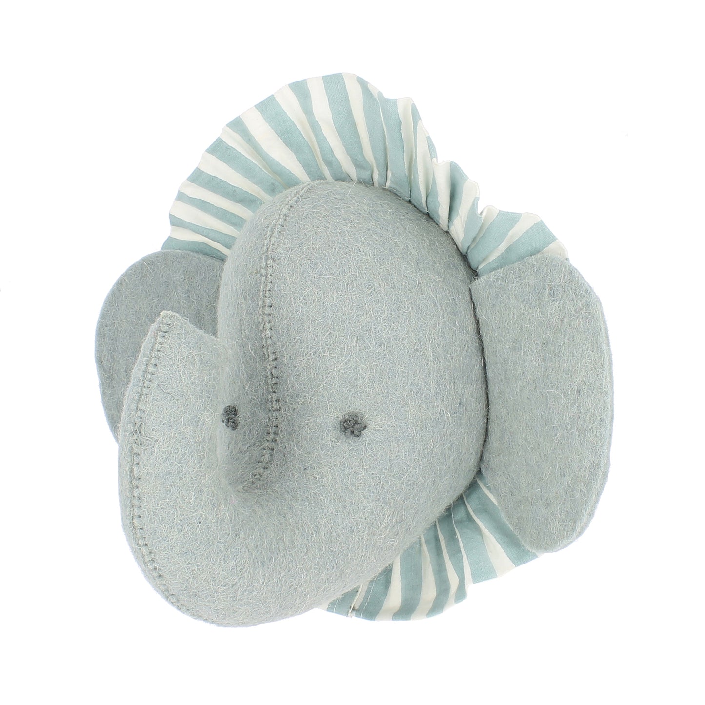 Elephant with Vintage Ruff Head Mini - Blue
