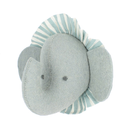 Elephant with Vintage Ruff Head Mini - Blue