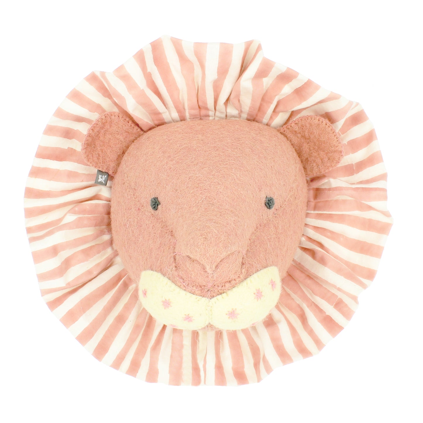 Lion with Vintage Ruff Head Mini - Pink