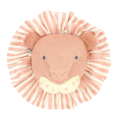 Lion with Vintage Ruff Head Mini - Pink