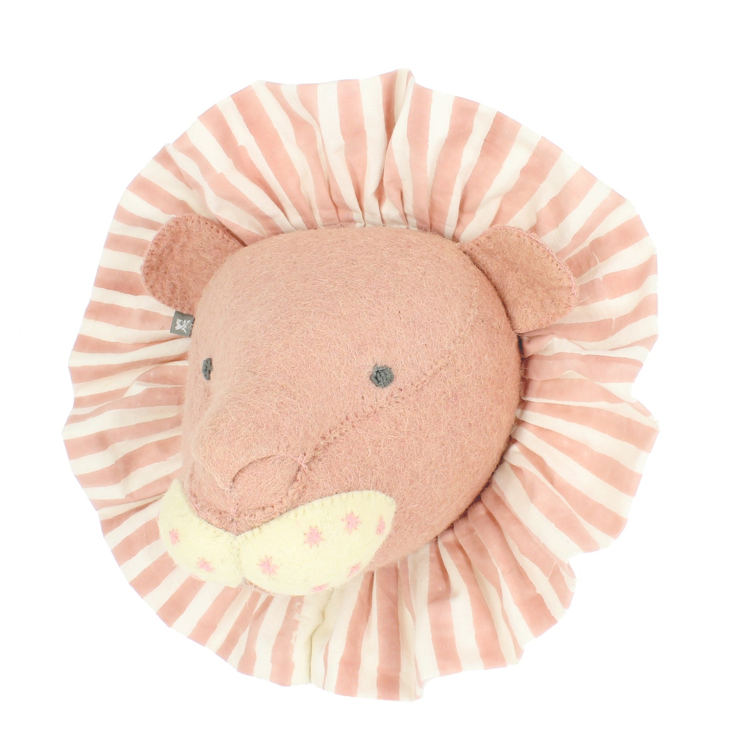 Lion with Vintage Ruff Head Mini - Pink
