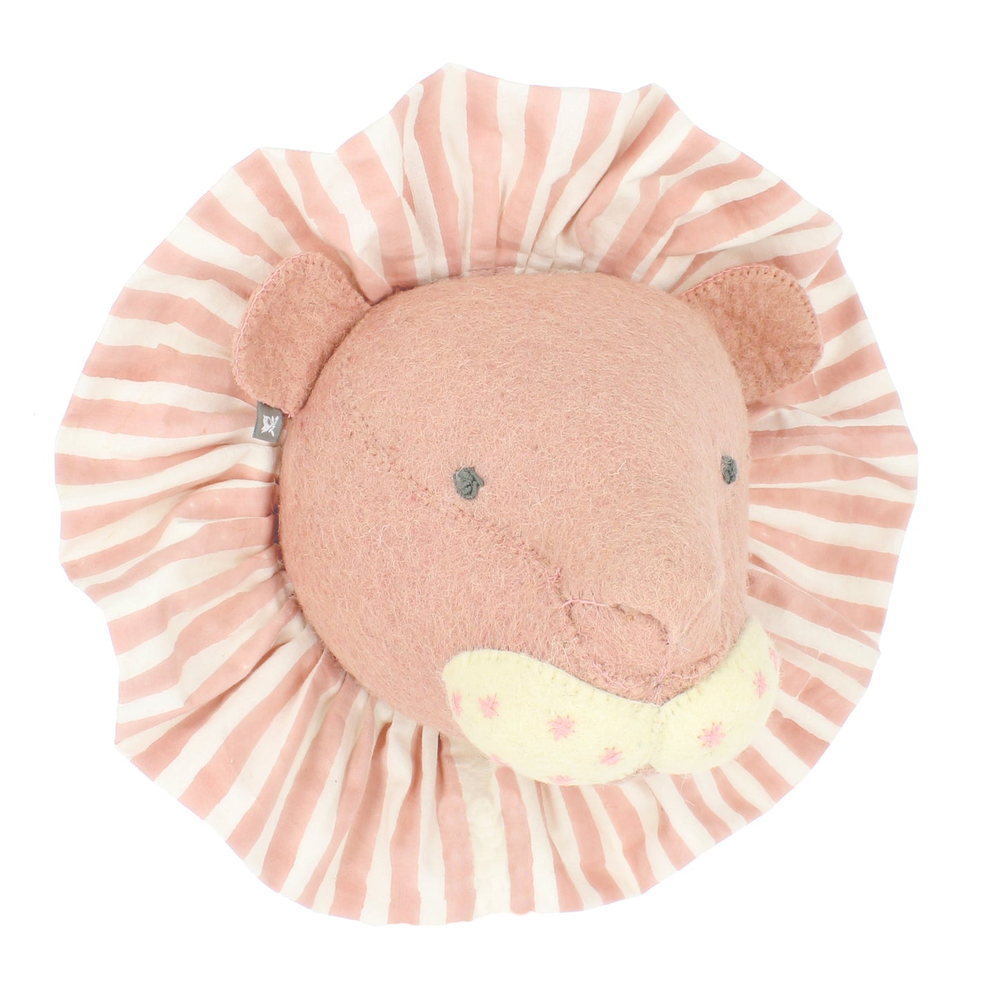 Lion with Vintage Ruff Head Mini - Pink