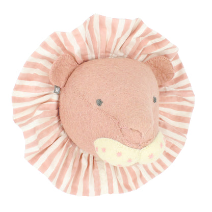 Lion with Vintage Ruff Head Mini - Pink