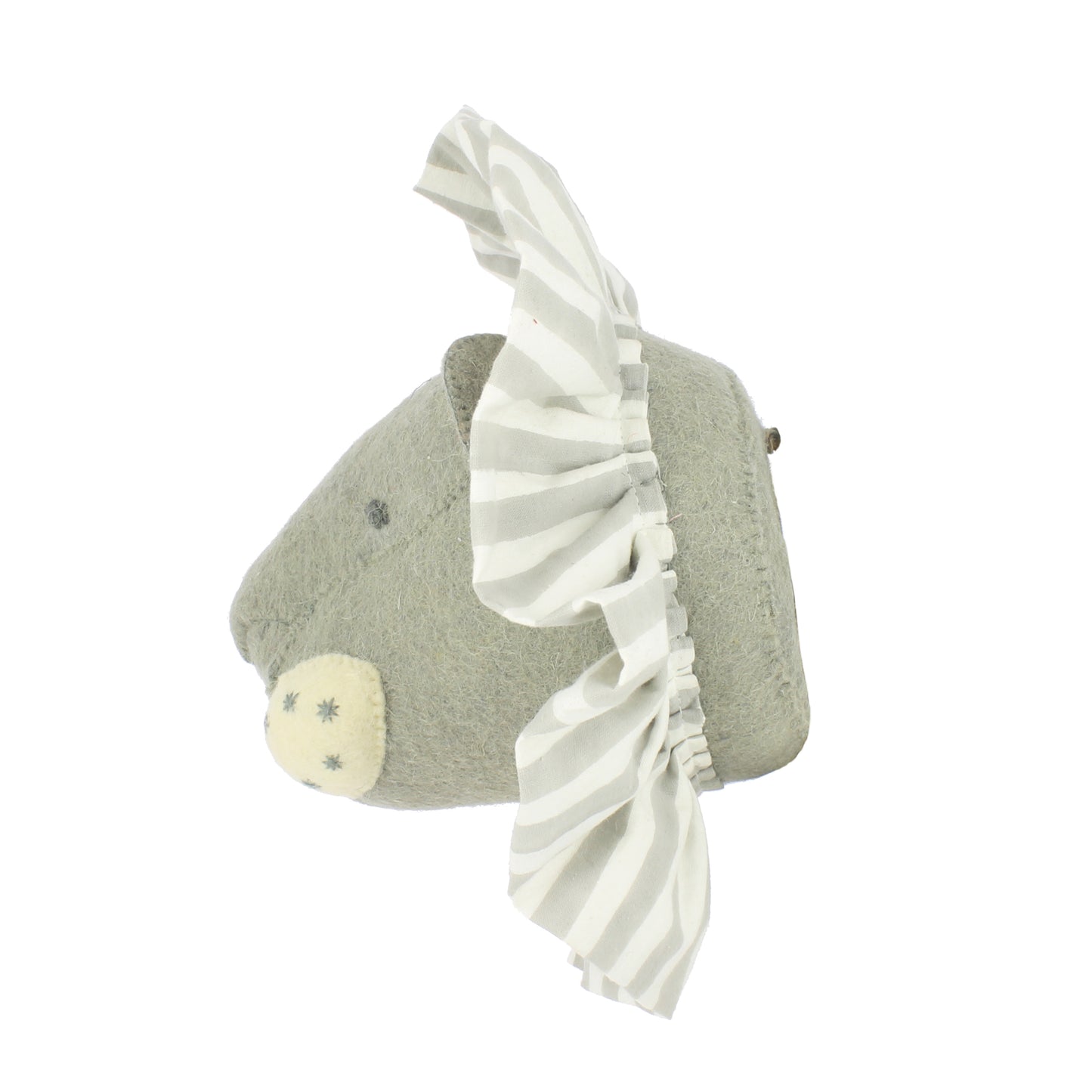 Lion with Vintage Ruff Head Mini - Grey