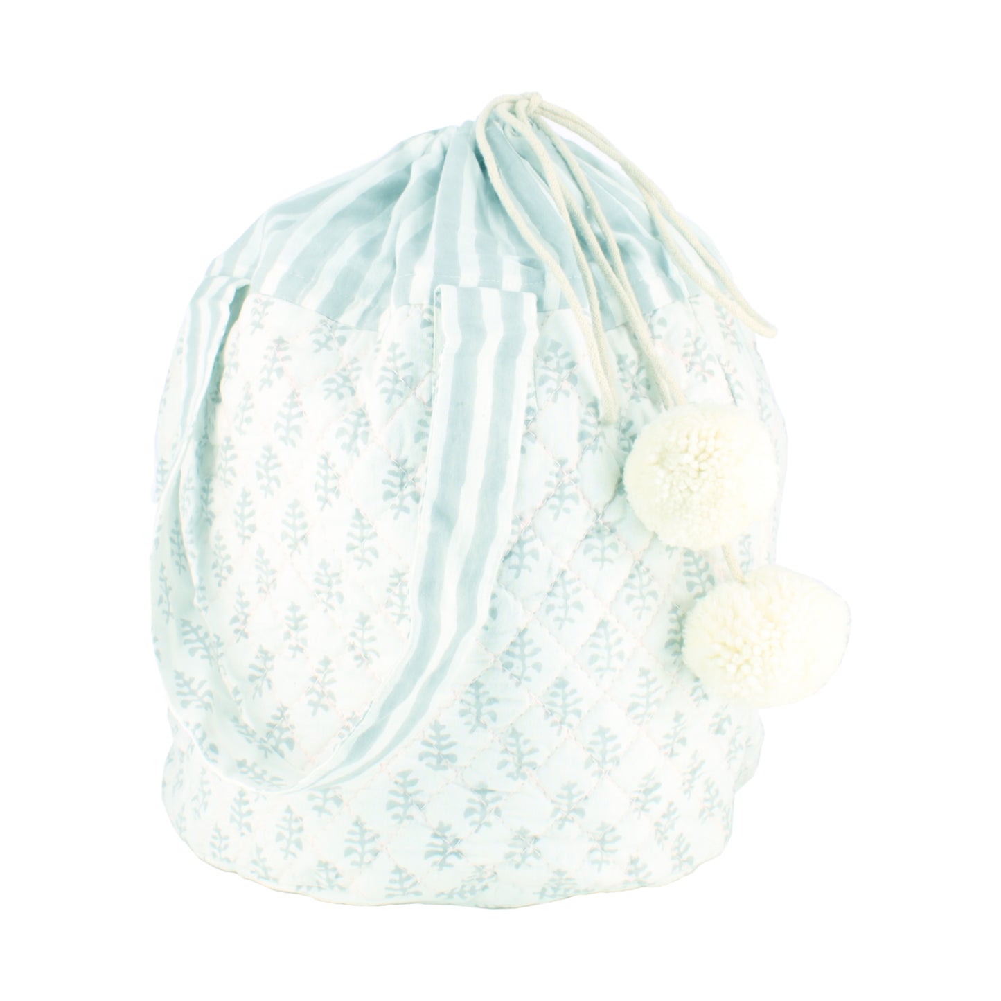 Quilted Storage Bag - Blue