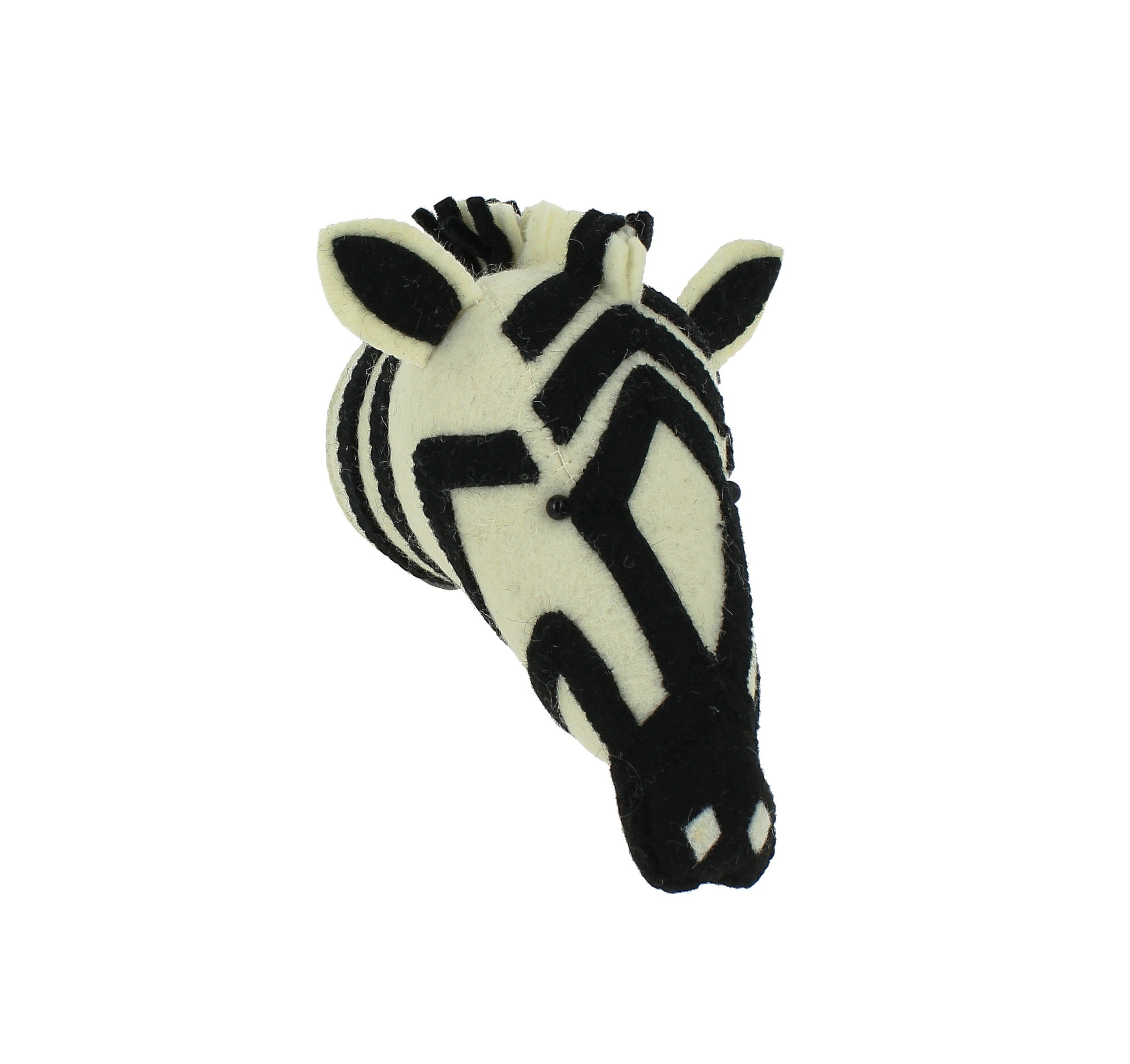 Zebra Head Wall Decoration - Mini - Fiona Walker England Zebra Head Wall Decoration - Mini - Fiona Walker England