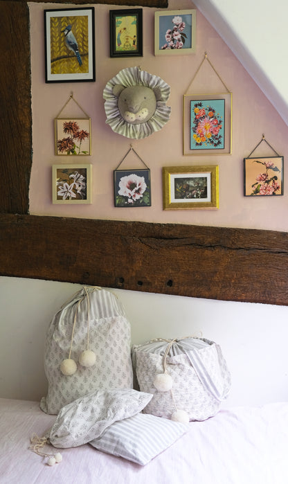 Quilted Storage Bag - Grey