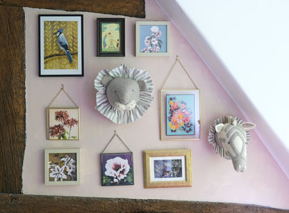 Lion with Vintage Ruff Head Mini - Grey