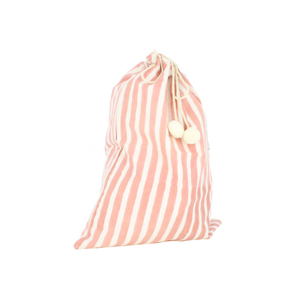 Stripe Drawerstring Bag - Mixed Colours